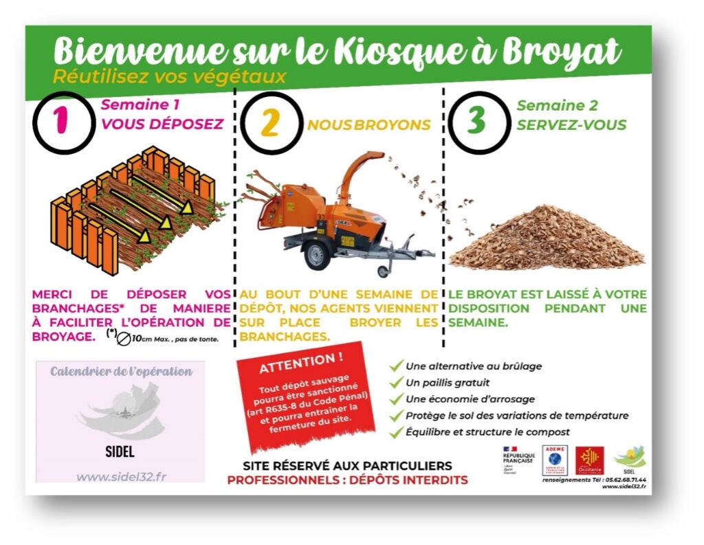 kiosque à broyat : réutilisez vos végétaux