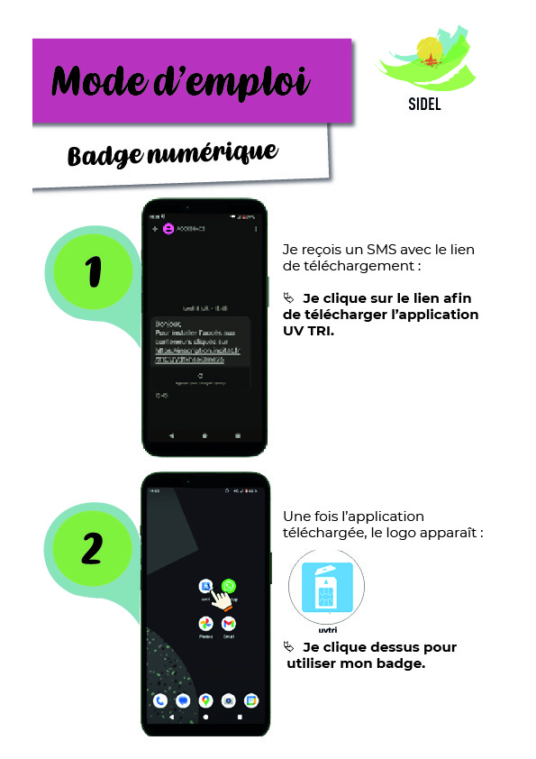 reproduction miniature - Mode d'emploi du badge numérique